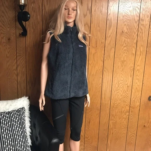 Patagonia" Los Gatos Fleece-Vest-Dark Gray-Size L -Good Condition - Picture 6 of 15
